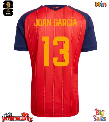 Spain Joan Garcia #13 Replica Home Stadium Shirt World Cup 2026 Short Sleeve